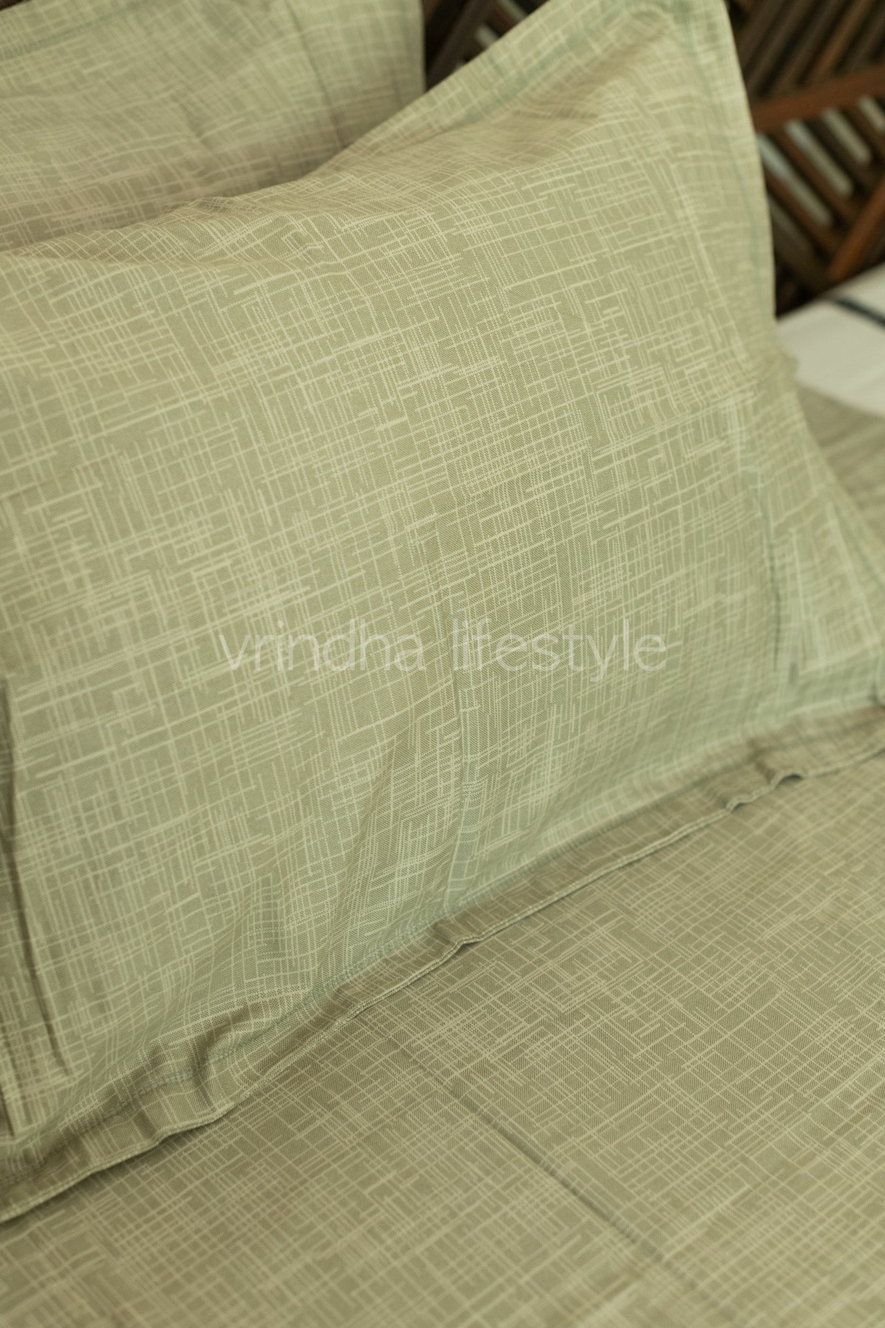 Printed Soft Satin cotton bedsheet -250 TC-Super King