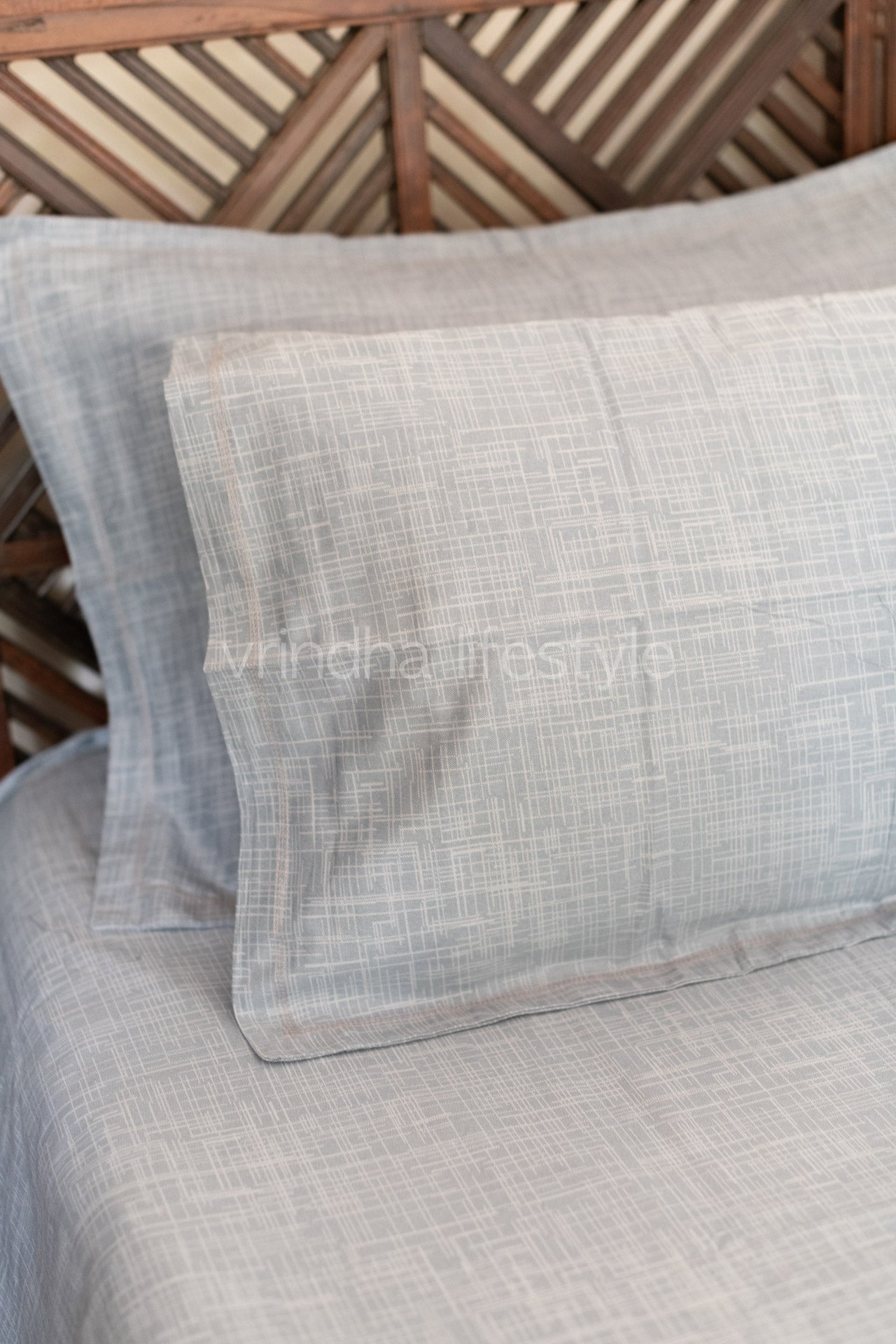 Printed Soft Satin cotton bedsheet -250 TC-Super King