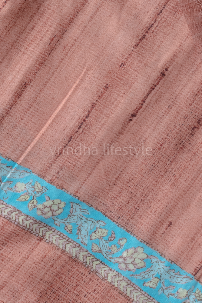 PRINTED SEMI SILK SALWAR MATERIAL -Top and dupatta only