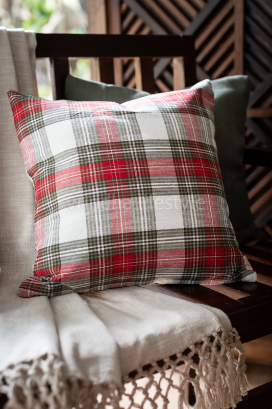 WOVEN COTTON CUSHION COVERS-Single unit