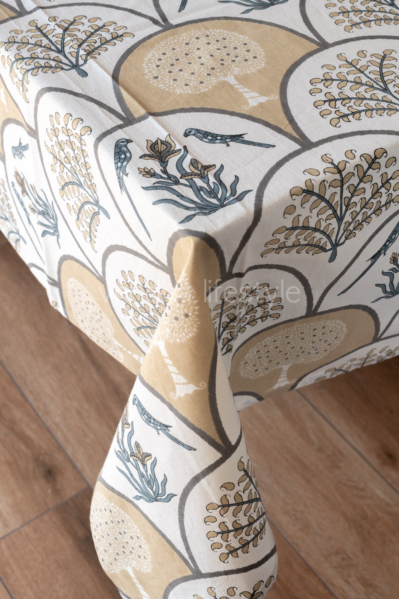 Screen printed table cloth-8 seater