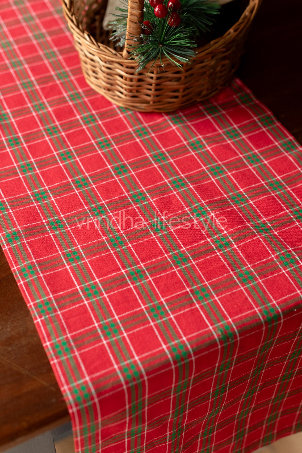 Cotton table runner 13.5x50 inches-customisable