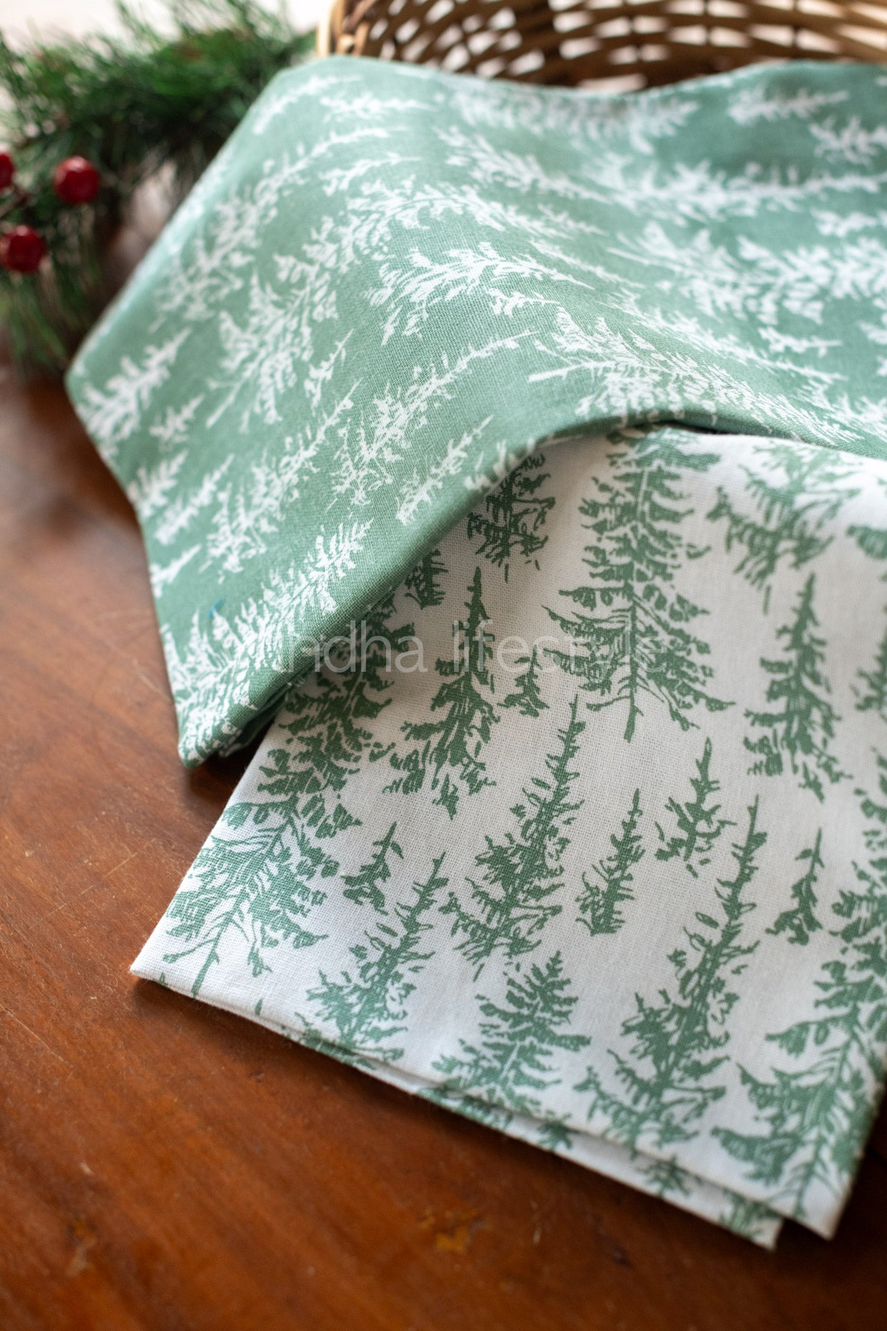 Printed cotton Kitchen towels-Set of two