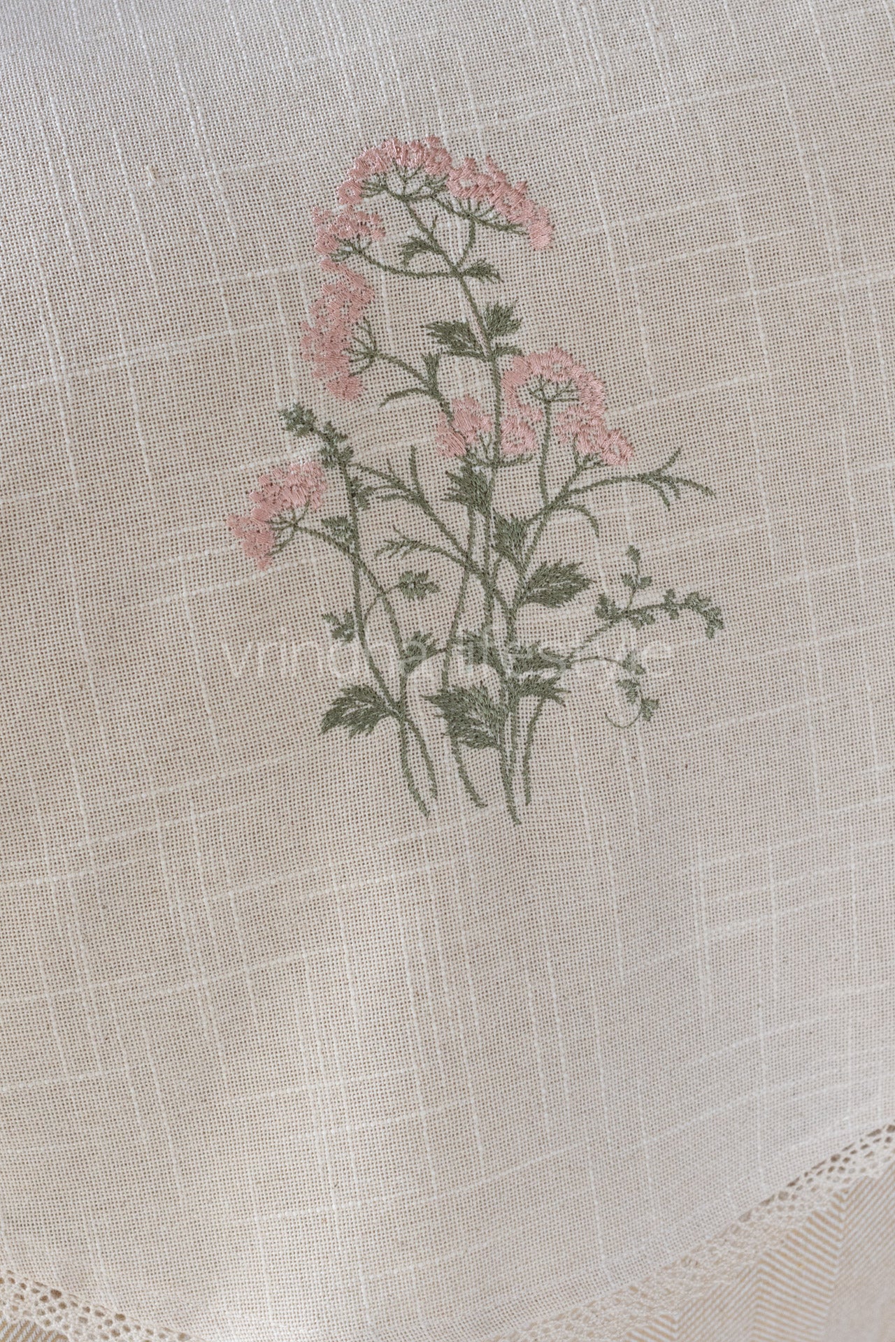 SOFA BACK COVER-with embroidery and lace detailing -Set of 5