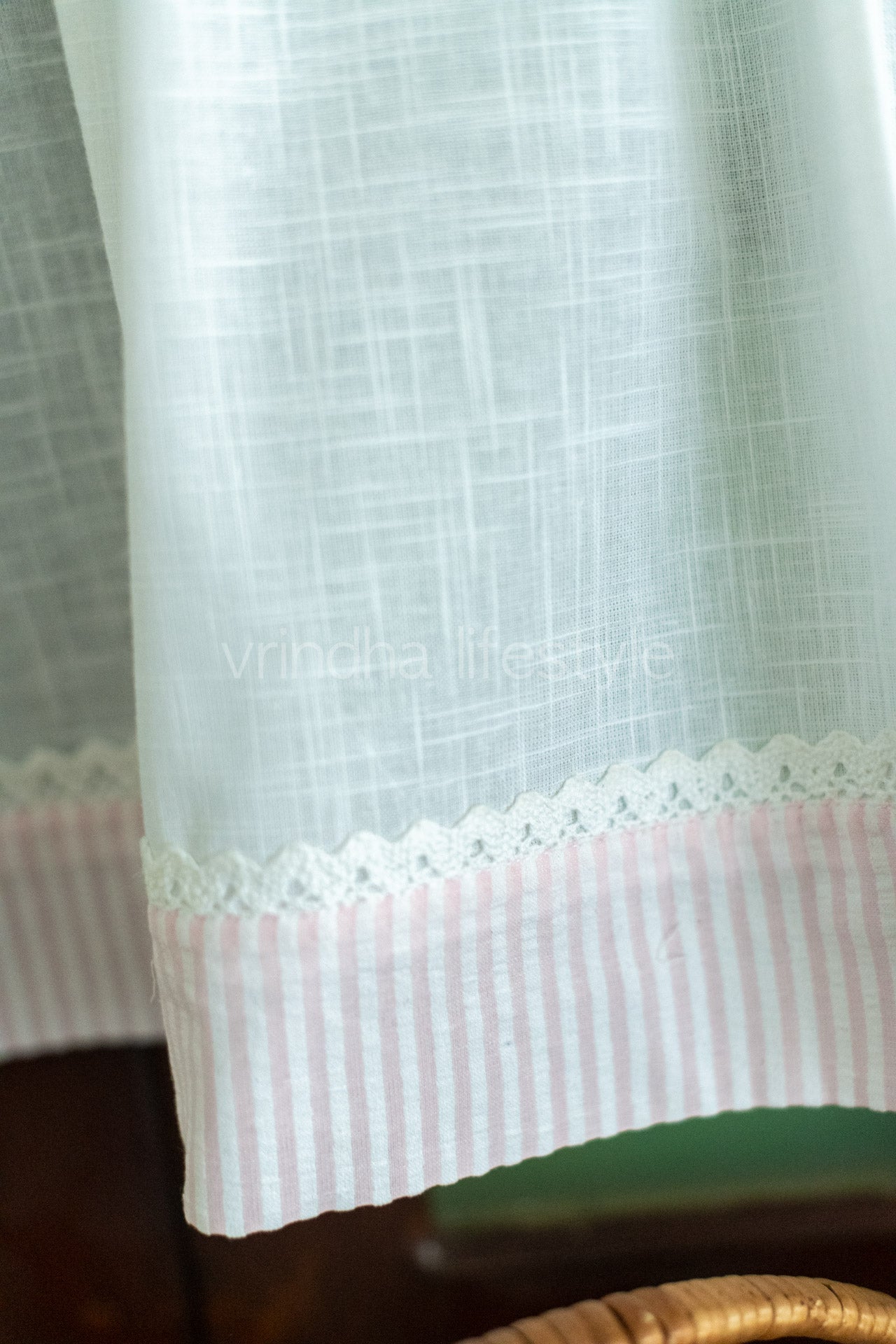 KITCHEN VALANCE-cotton slub -one unit,customisable