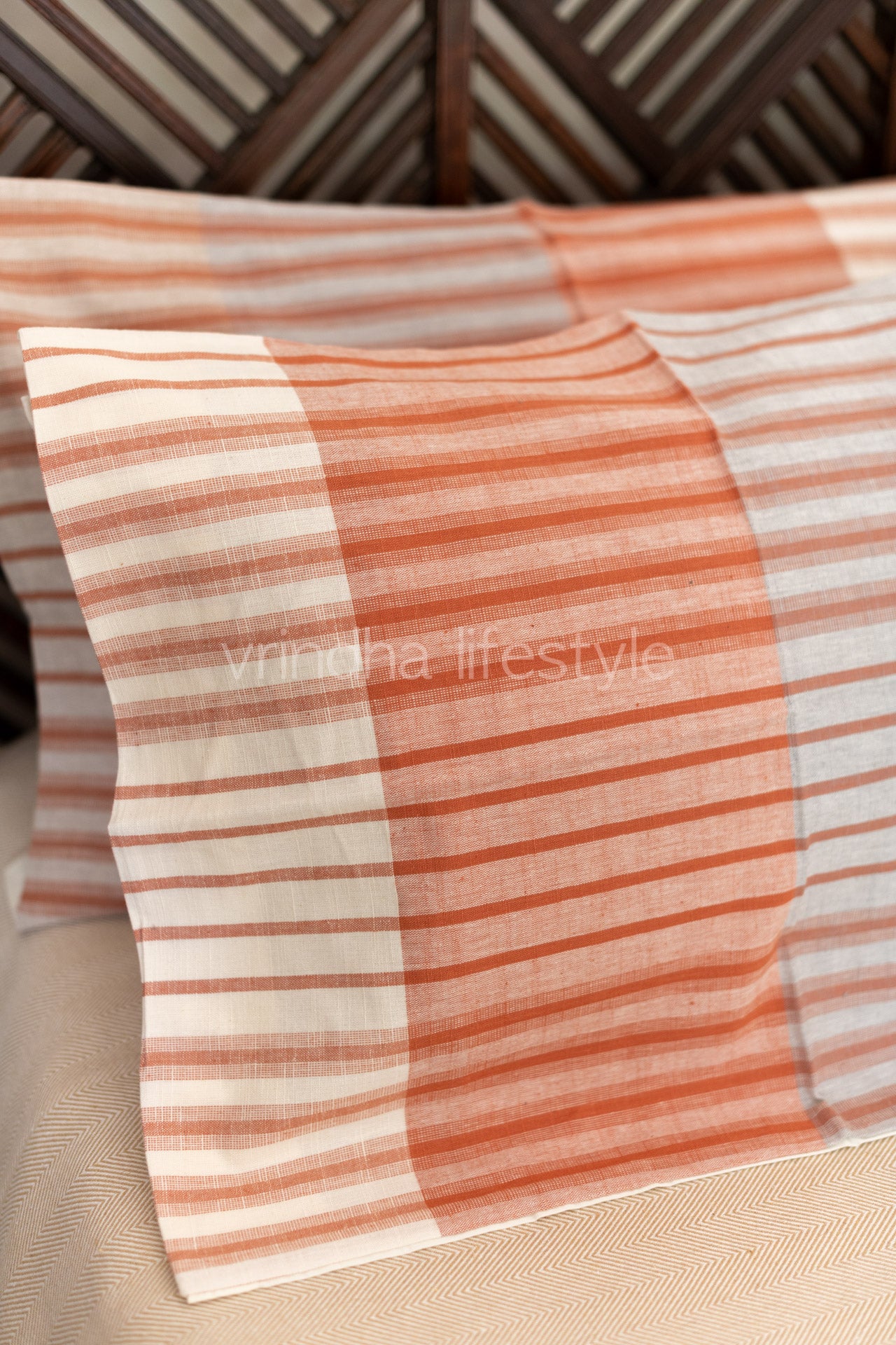 Woven cotton pillow cover-set of 2- 20x30 inches