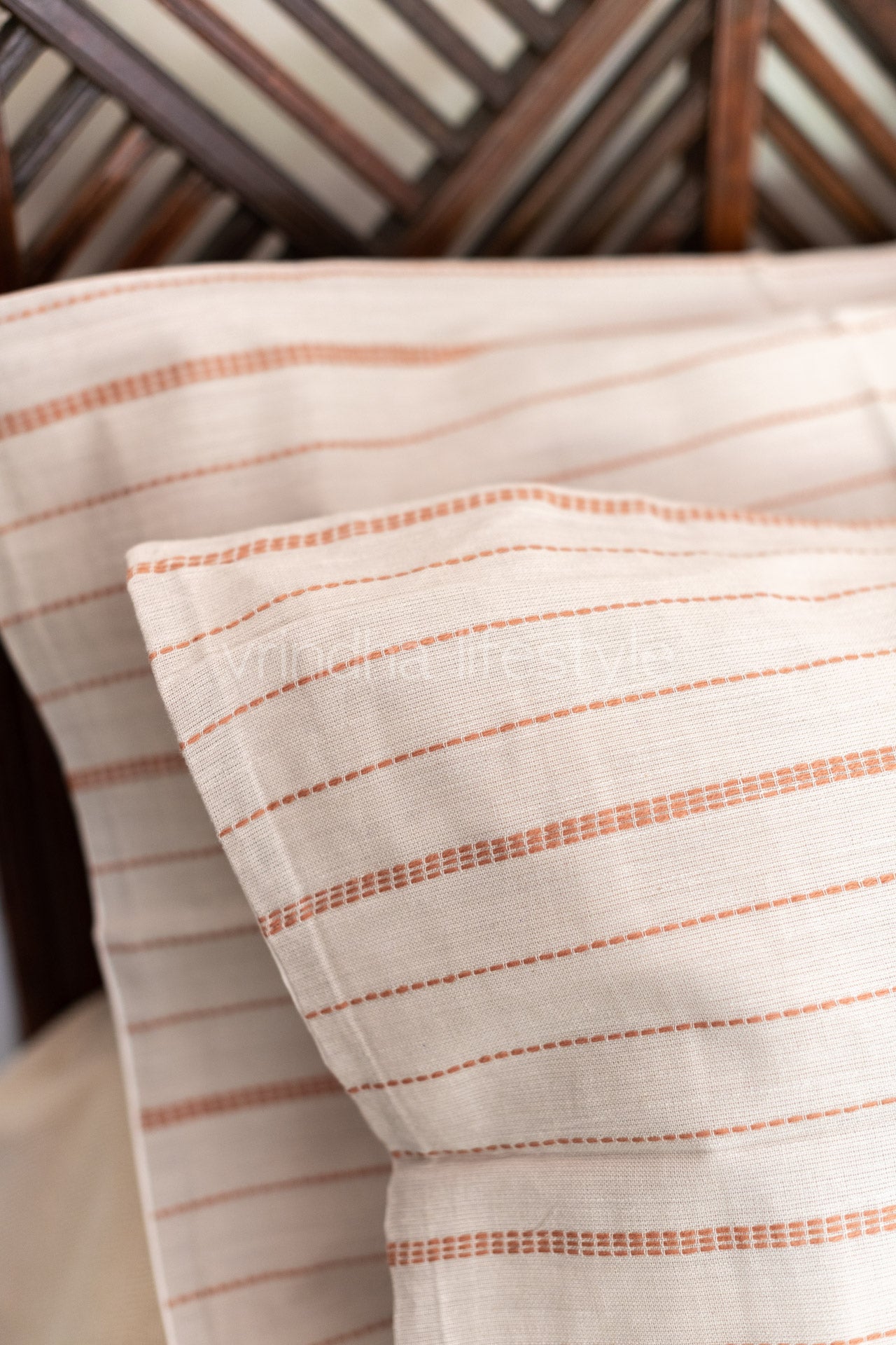 Woven cotton pillow cover-set of 2- 20x30 inches