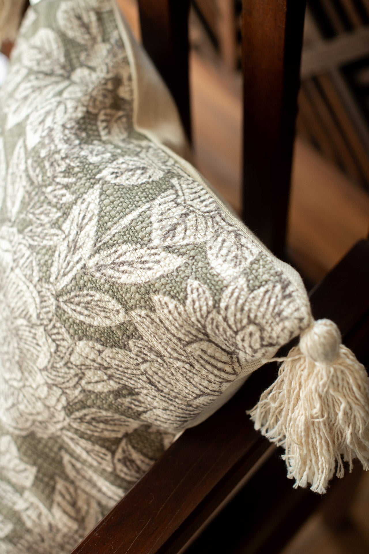 PRINTED JUTE COTTON CUSHION COVERS with tassels-Single Unit( customisable)
