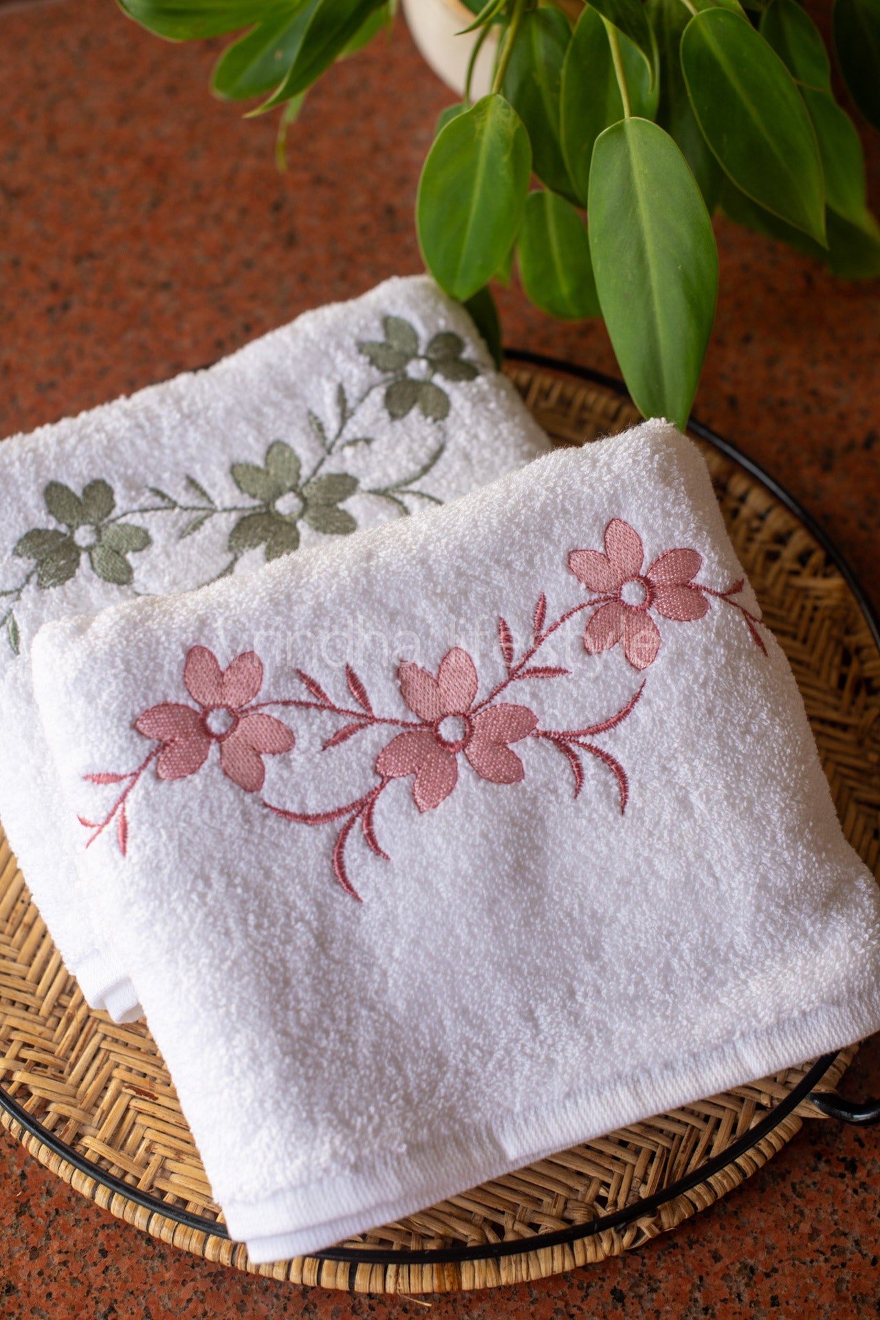 SOFT HAND TOWEL with embroidery -16x26 inches( single unit)-customisable