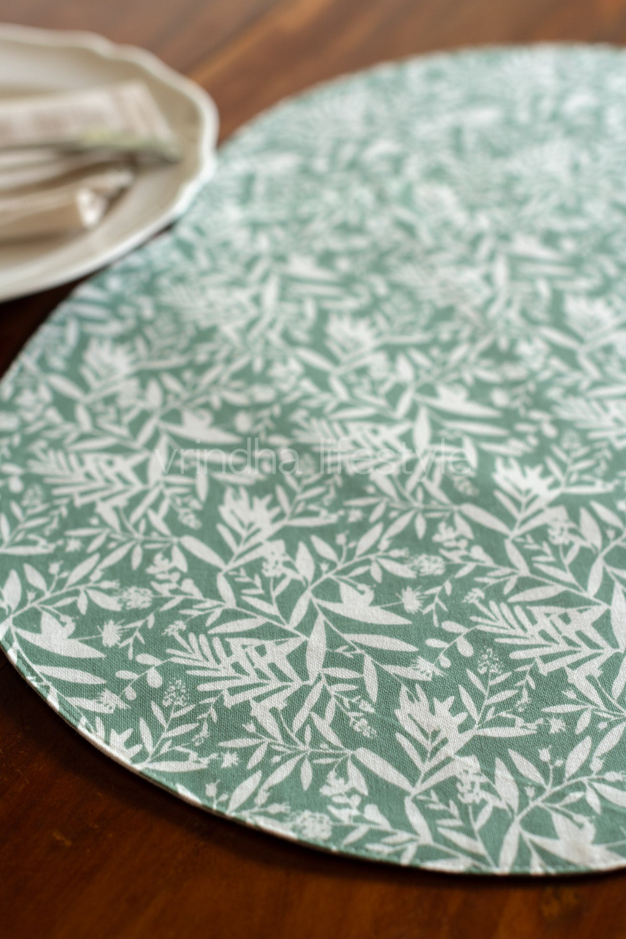 ROUND COTTON PLACEMATs-16 inches-Set of 2