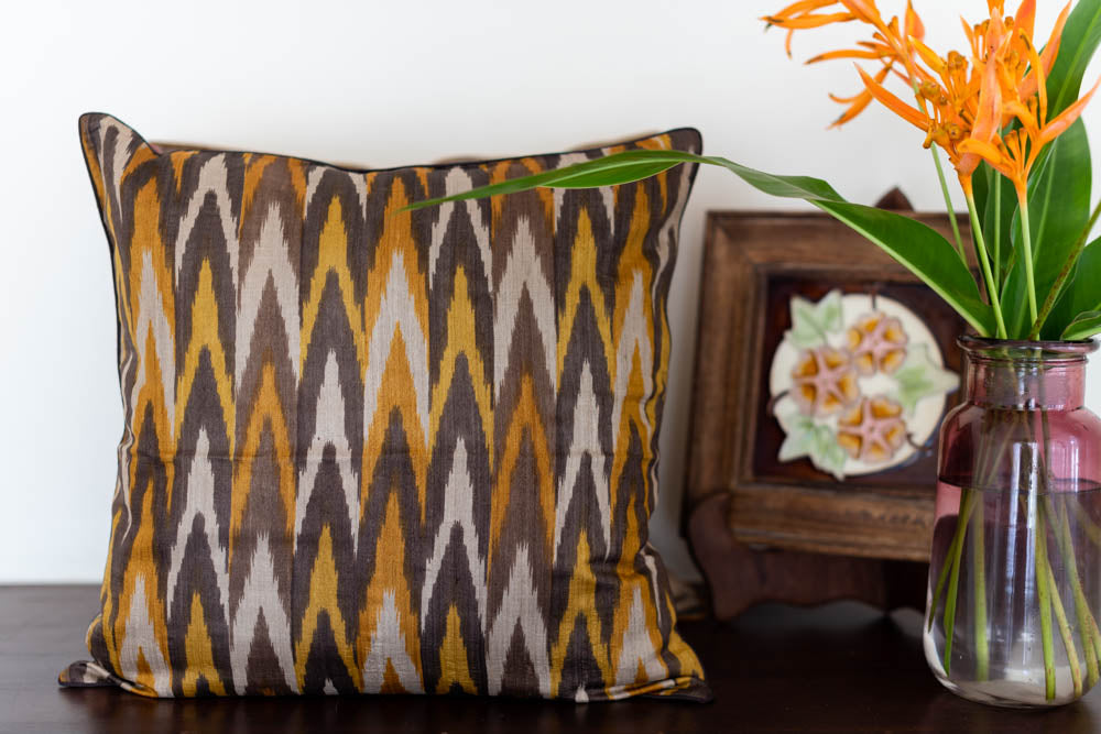 ETHNIC PURE SILK CUSHION COVERS -16 x 16 inches (SIngle unit)