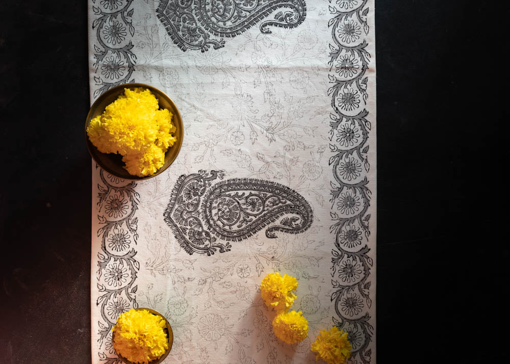 HANDBLOCK PRINTED TABLE RUNNERS(13 x 72")