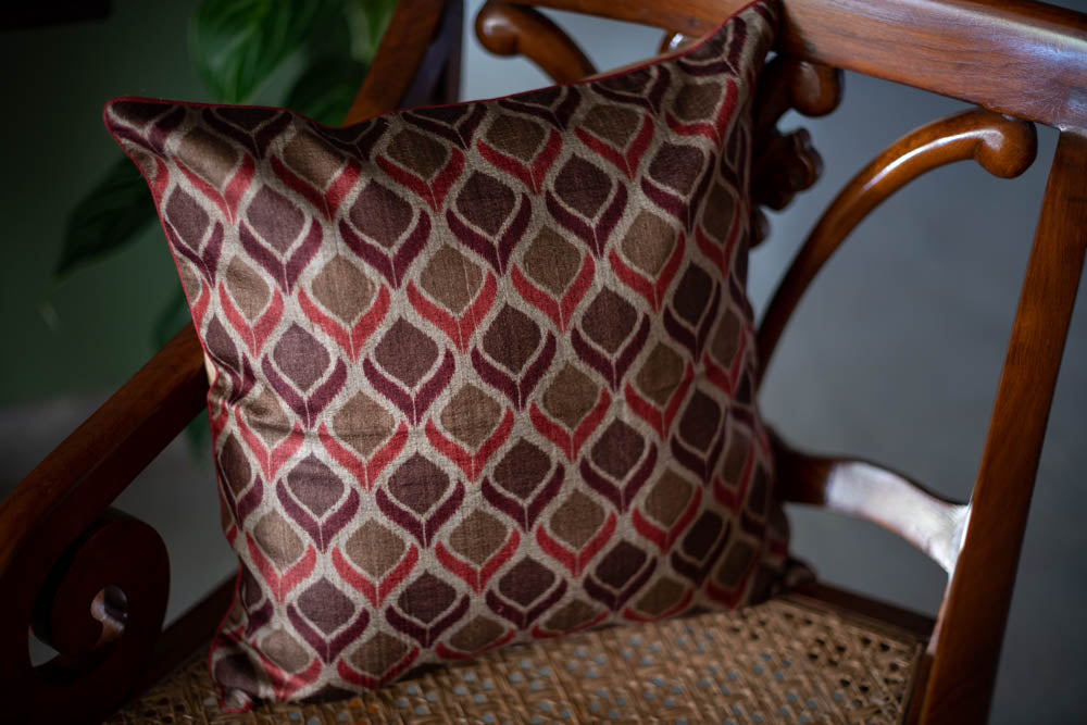 ETHNIC PURE SILK CUSHION COVERS -16 x 16 inches ( Single unit)