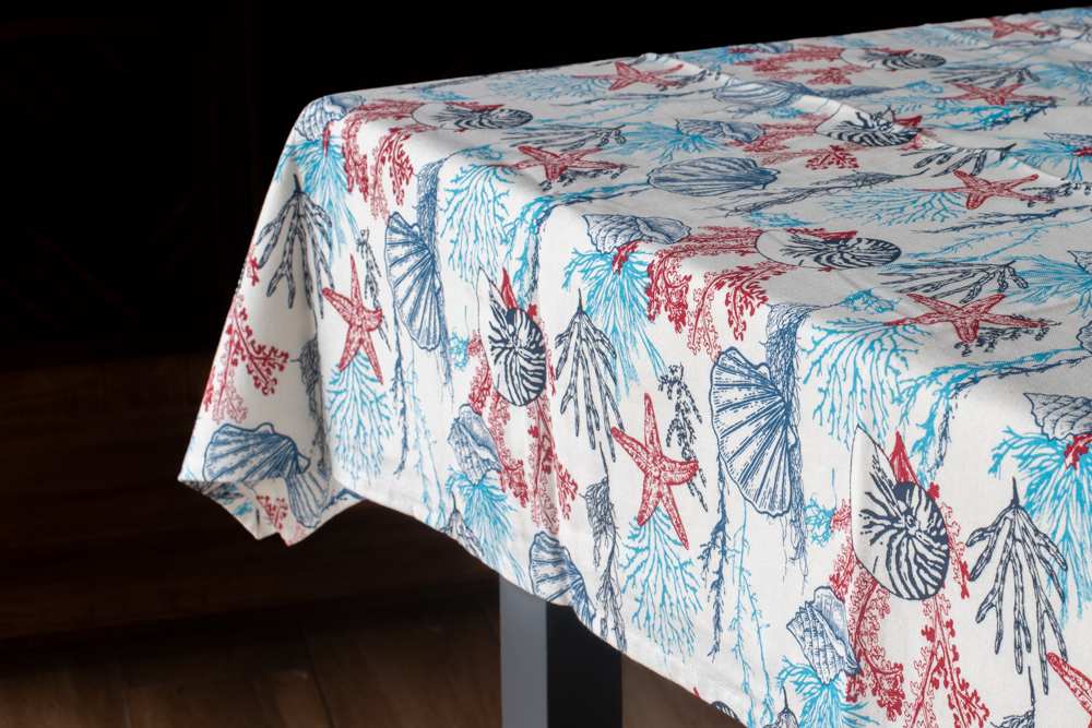 PRINTED COTTON TABLE CLOTH -4 seater