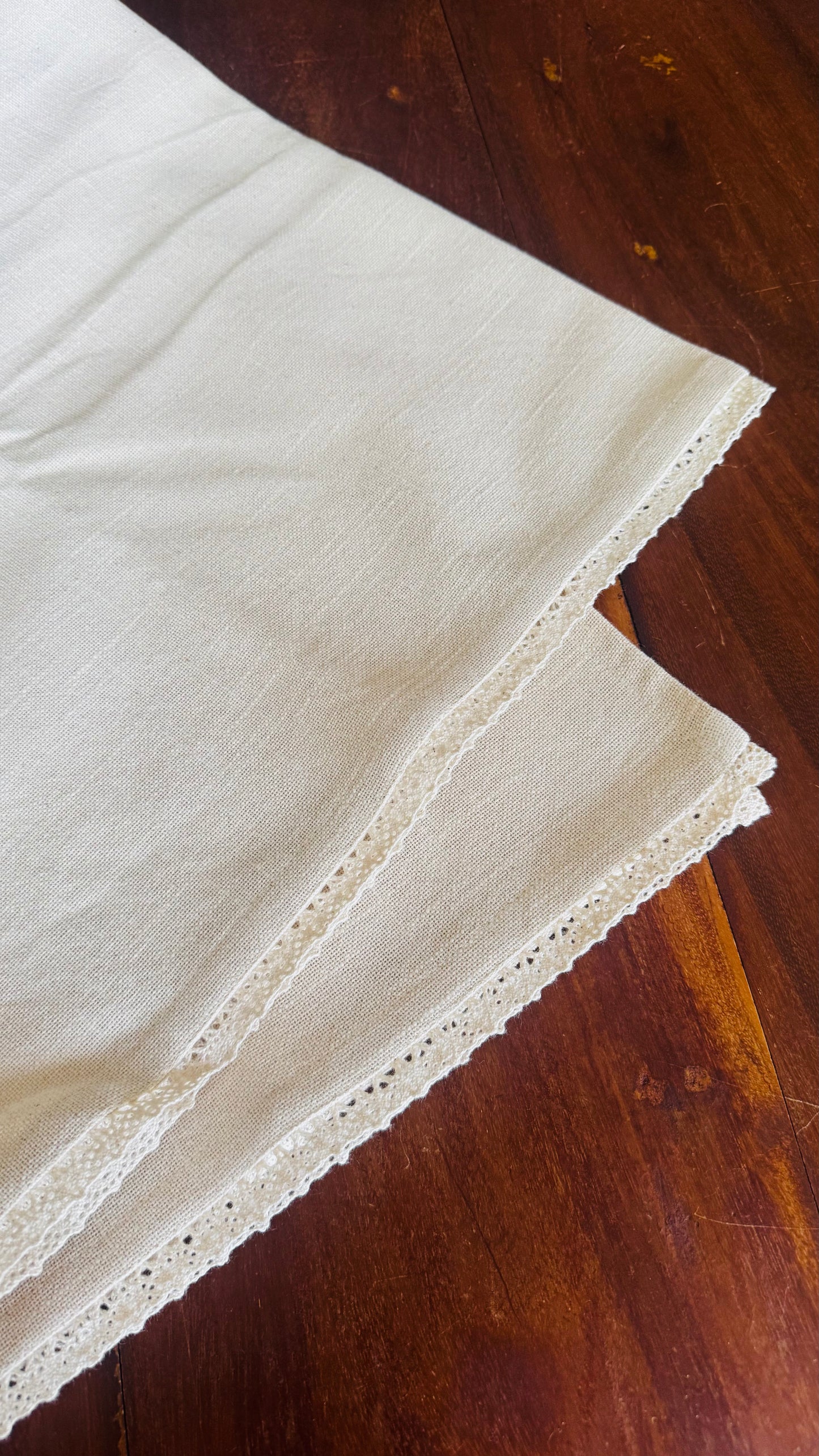 SOFA SEAT COVER-Plain with lace detailing -set of one 3 seater and two  single seater