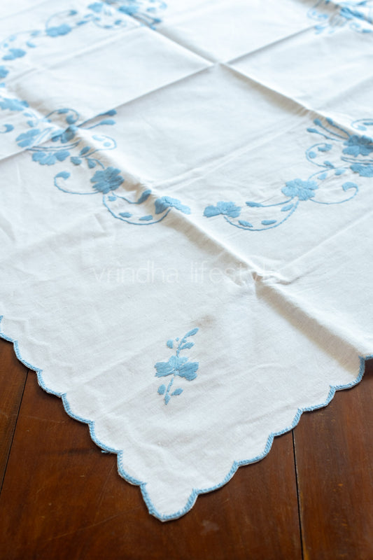 COFFEE TABLE CLOTH with hand embroidery -29x29 inches