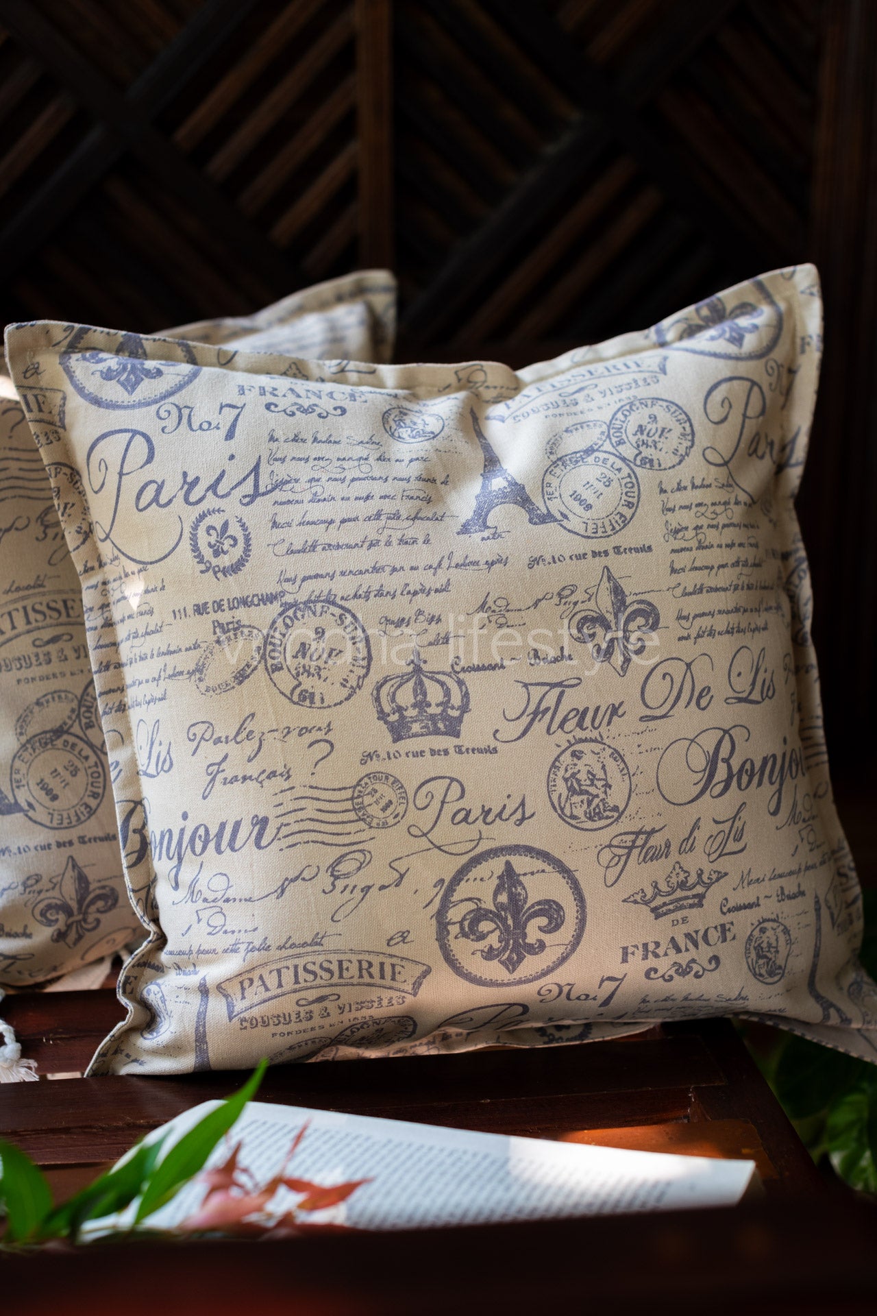 PRINTED COTTON CUSHION COVER -Single unit