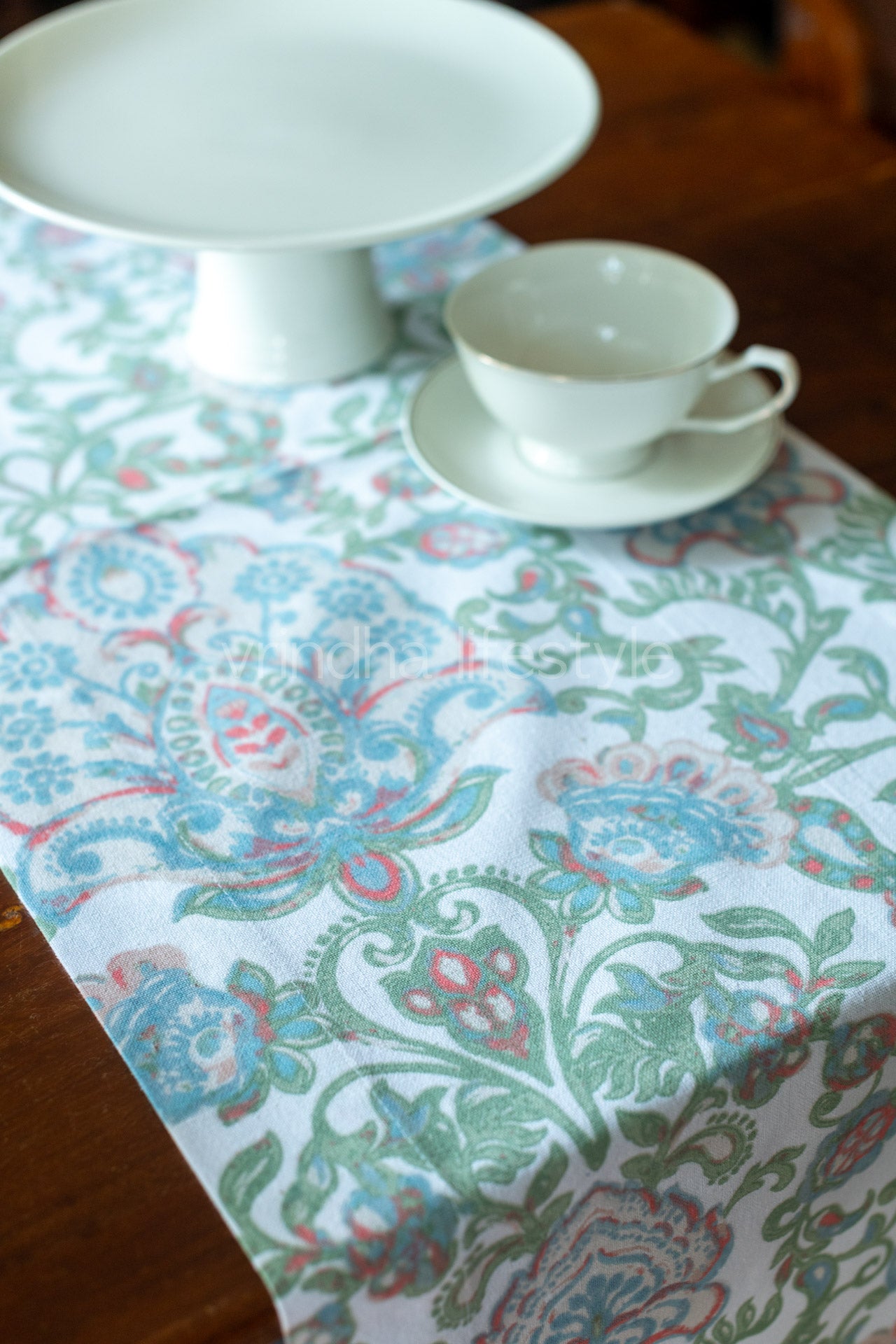 Cotton table runner 14x100  inches