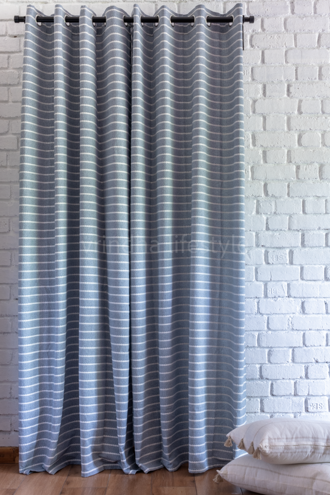 COTTON WOVEN CURTAIN-7.5 ft-Single unit