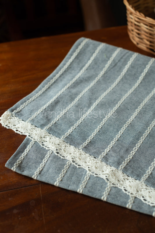 Fridge top cover-Cotton with lace detailing-customisable