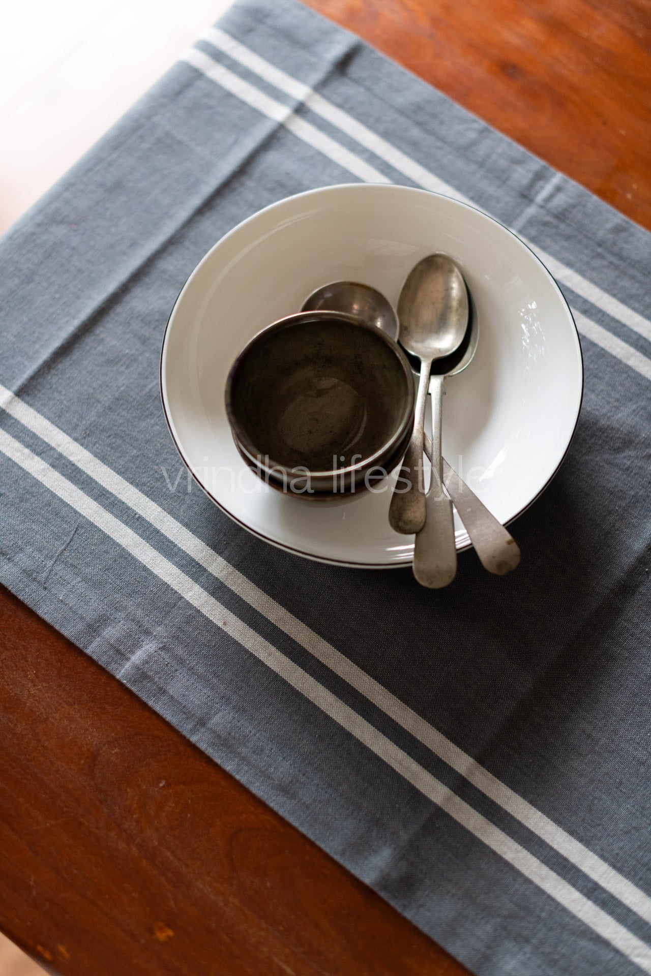 COTTON STRIPE TABLE RUNNER -4 to 6 seater