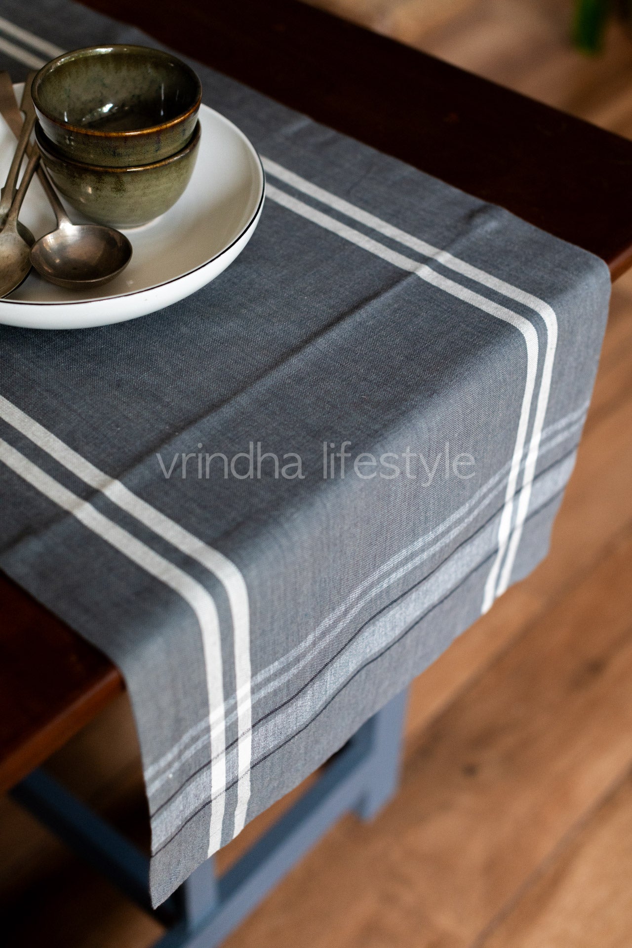 COTTON STRIPE TABLE RUNNER -4 to 6 seater