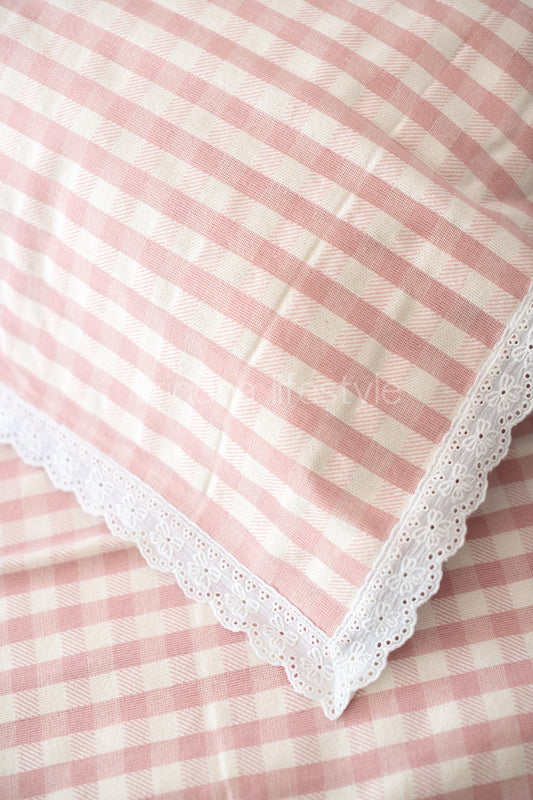 Cotton woven Bedsheet with pillow cover-Single bedsheet