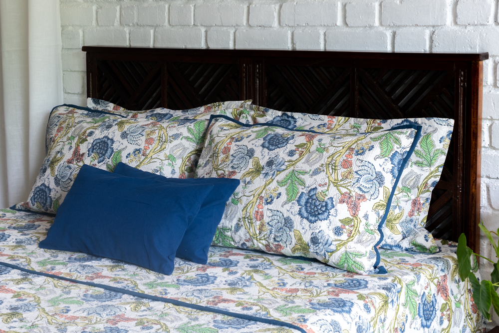 QUILTED BEDCOVER SET-Reversible – Vrindha Lifestyle