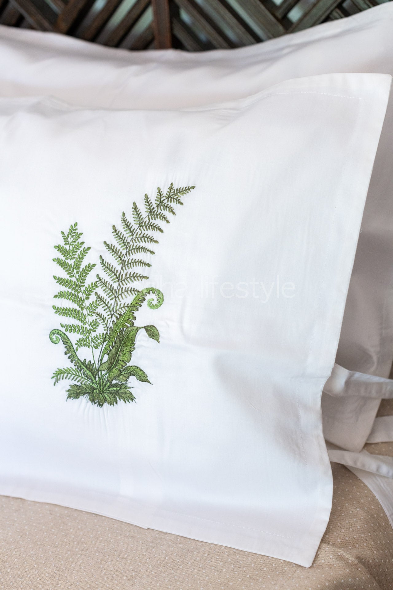 Cotton pillow covers with embroidery  -single unit