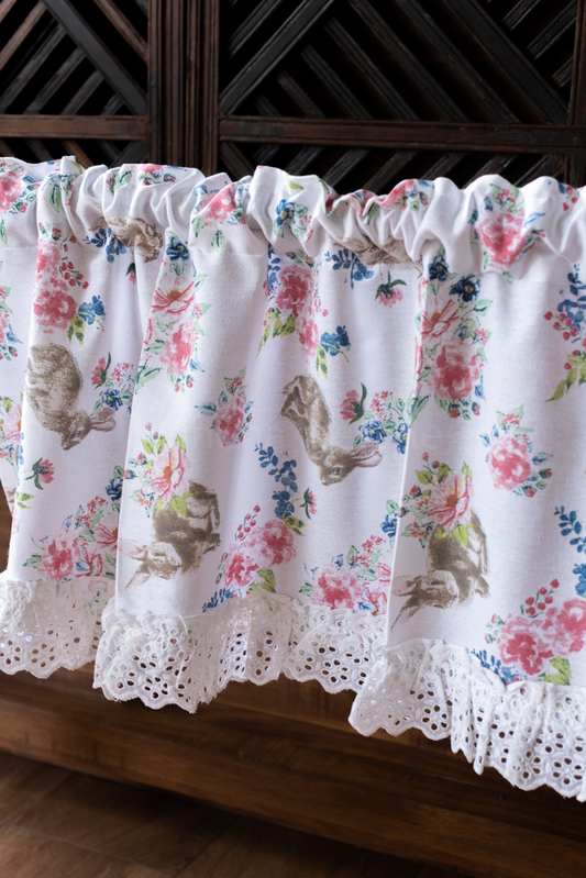 kitchen valance printed cotton