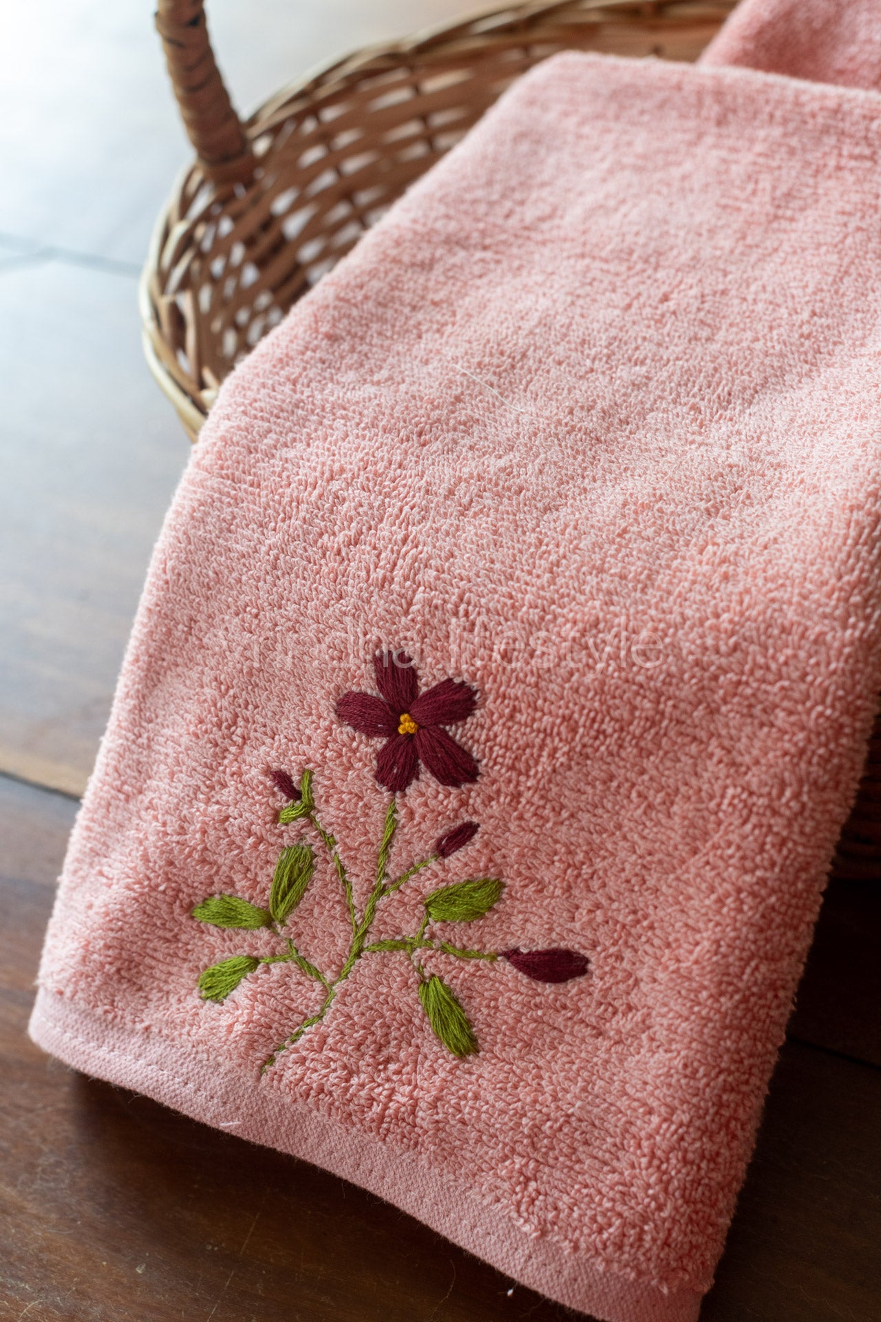 SOFT HAND TOWEL with hand embroidery -16x24 inches( single unit)