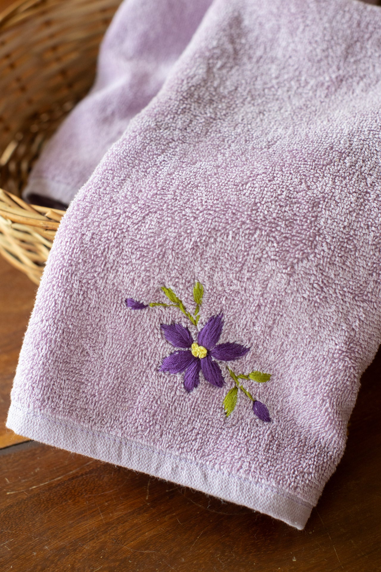 SOFT HAND TOWEL with hand embroidery -16x24 inches( single unit)