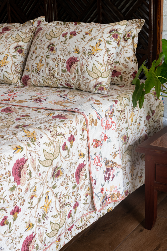 QUILTED BEDCOVER SET-Reversible