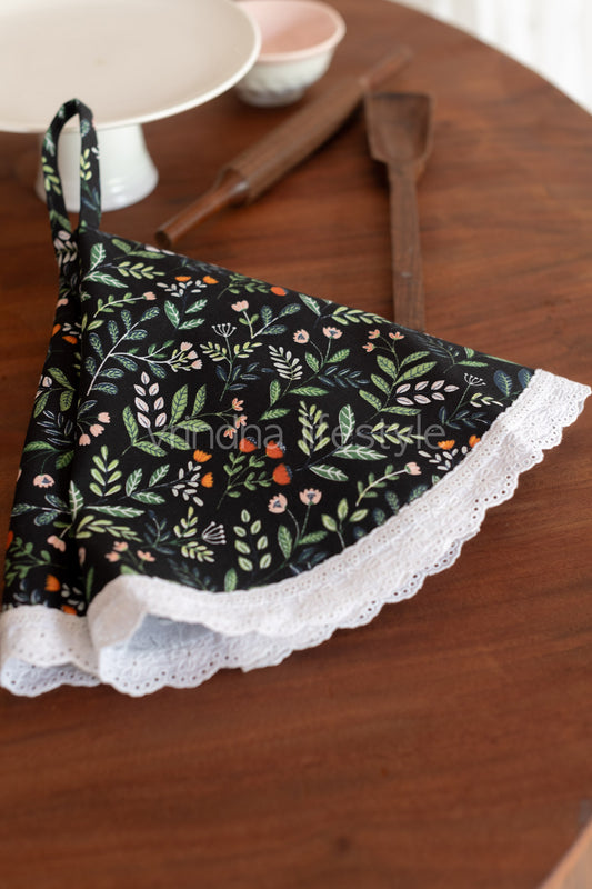 Printed cotton Kitchen towels-round tea towels/basket cover-Single unit