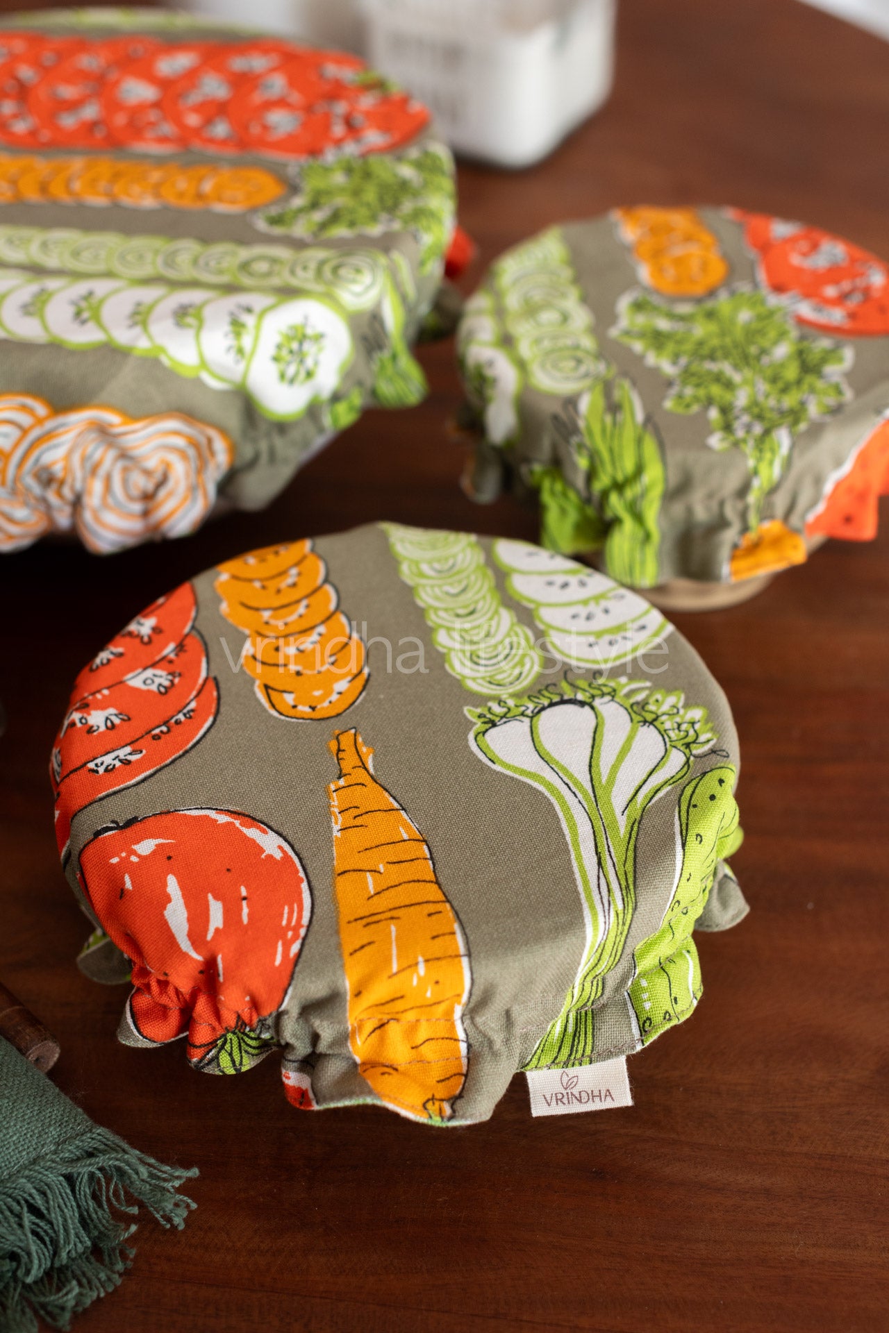 Fabric bowl covers-Set of 3 Small,Medium and Large