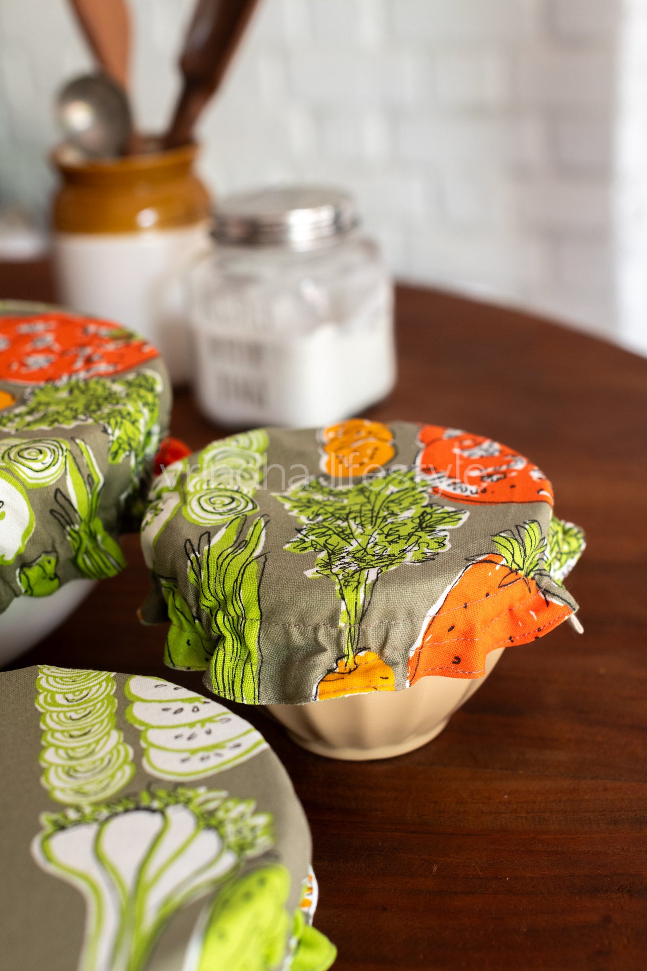 Fabric bowl covers-Set of 3 Small,Medium and Large