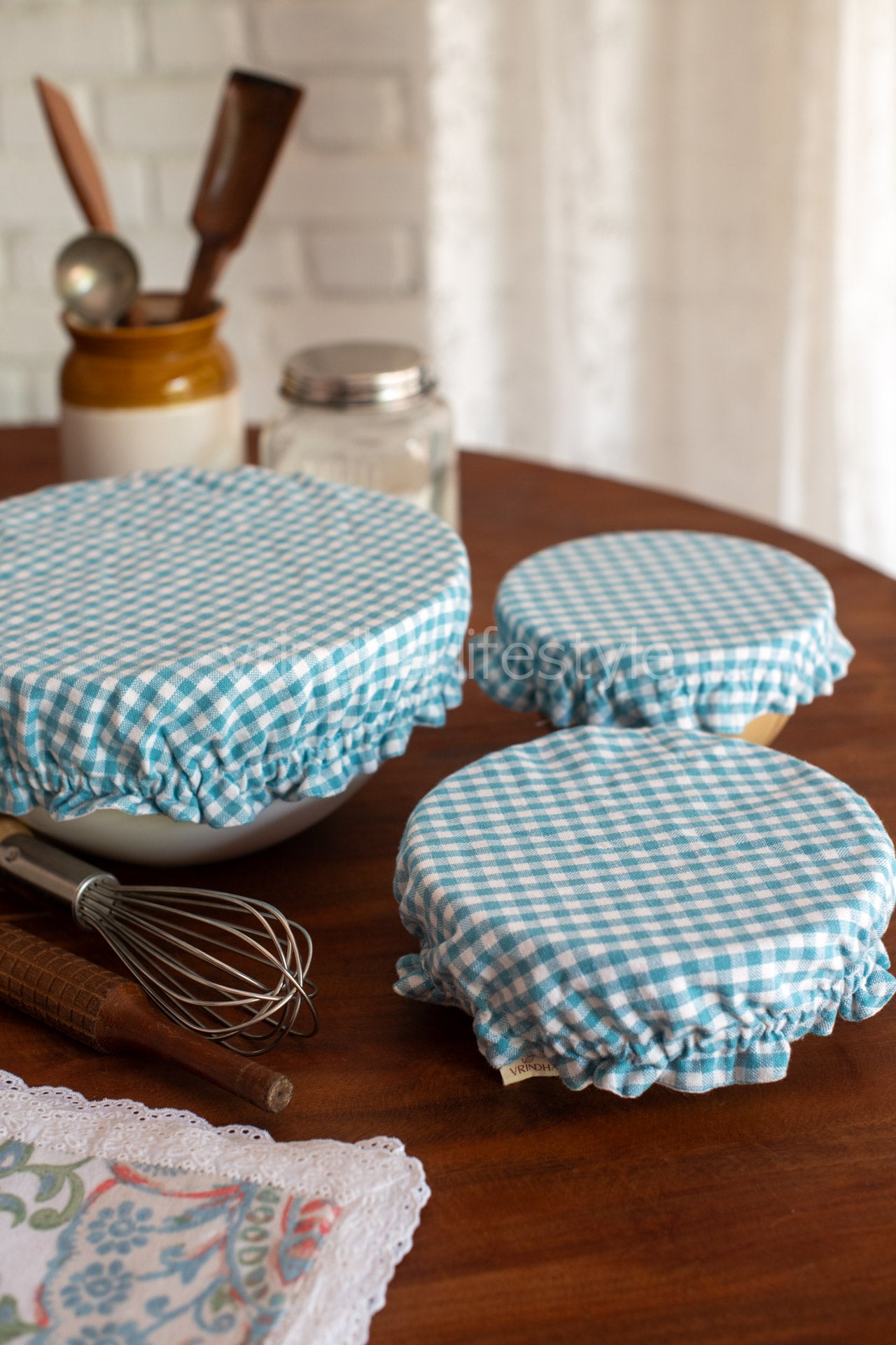 Fabric bowl covers-Set of 3 Small,Medium and Large