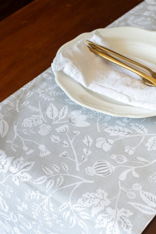 PRINTED COTTON TABLE RUNNER -13x54 inches