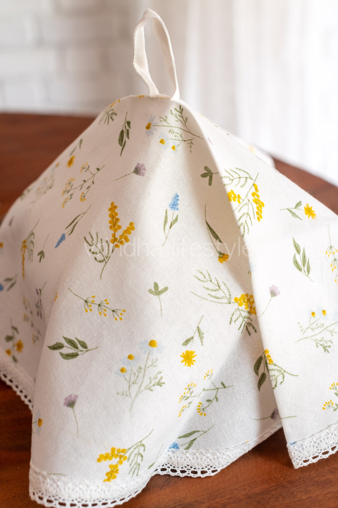 Printed cotton Kitchen towels-round tea towels/basket cover-Single unit