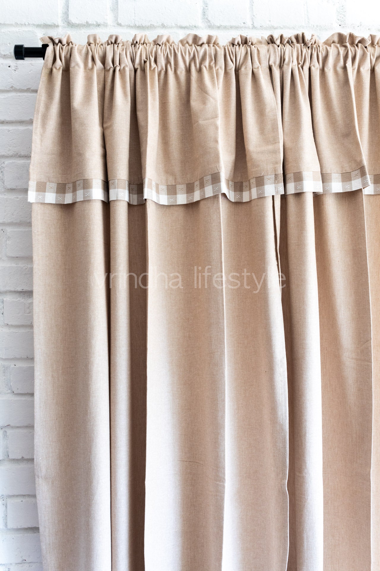 cotton rod pocket curtains