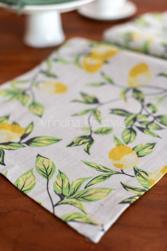 Cotton table runner 13x58 inches