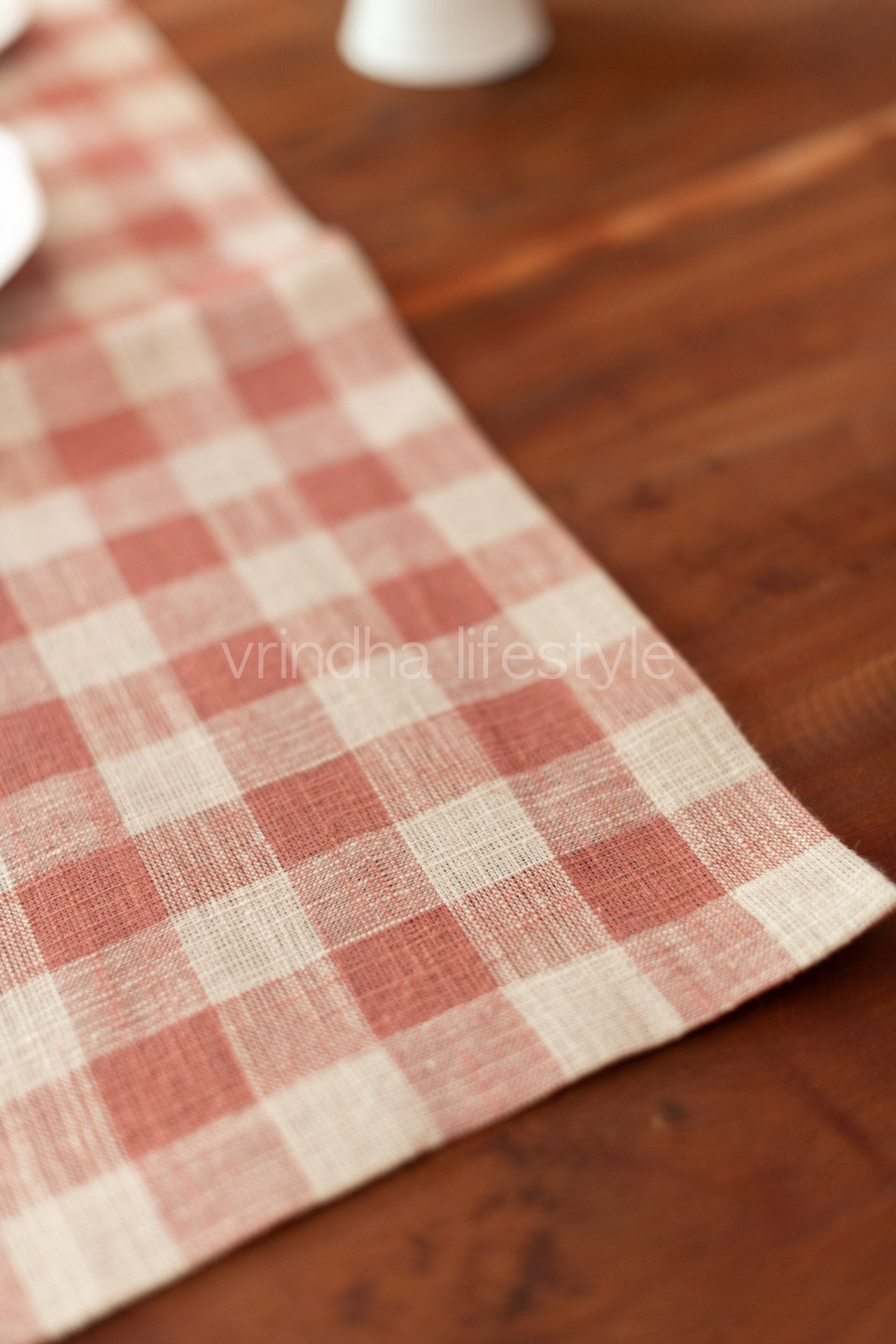 Linen cotton table runner -14x56 inches