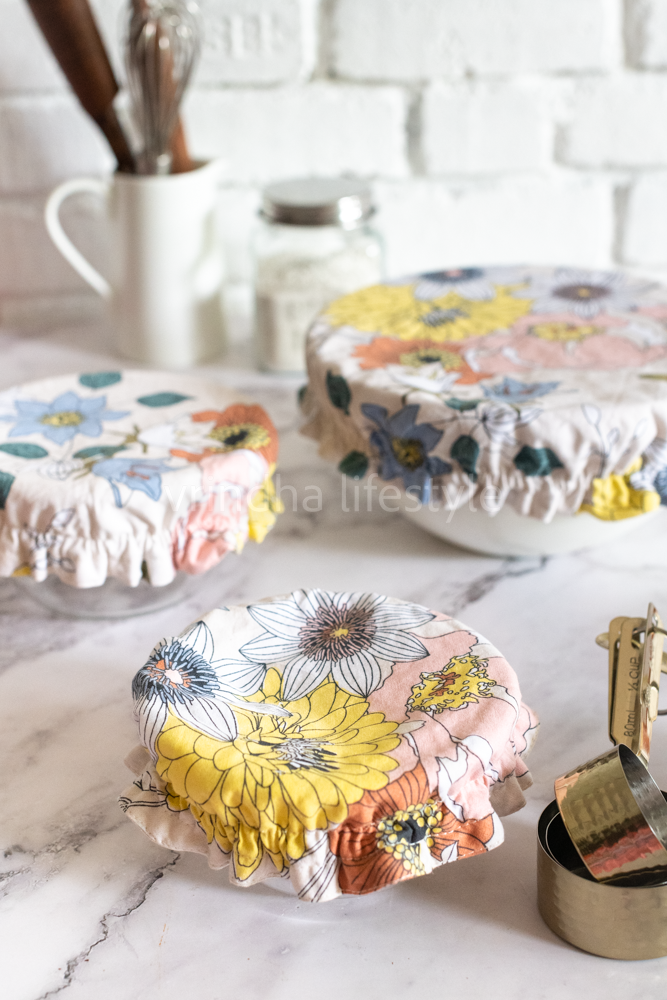 Fabric bowl covers-Set of 3 Small,Medium and Large