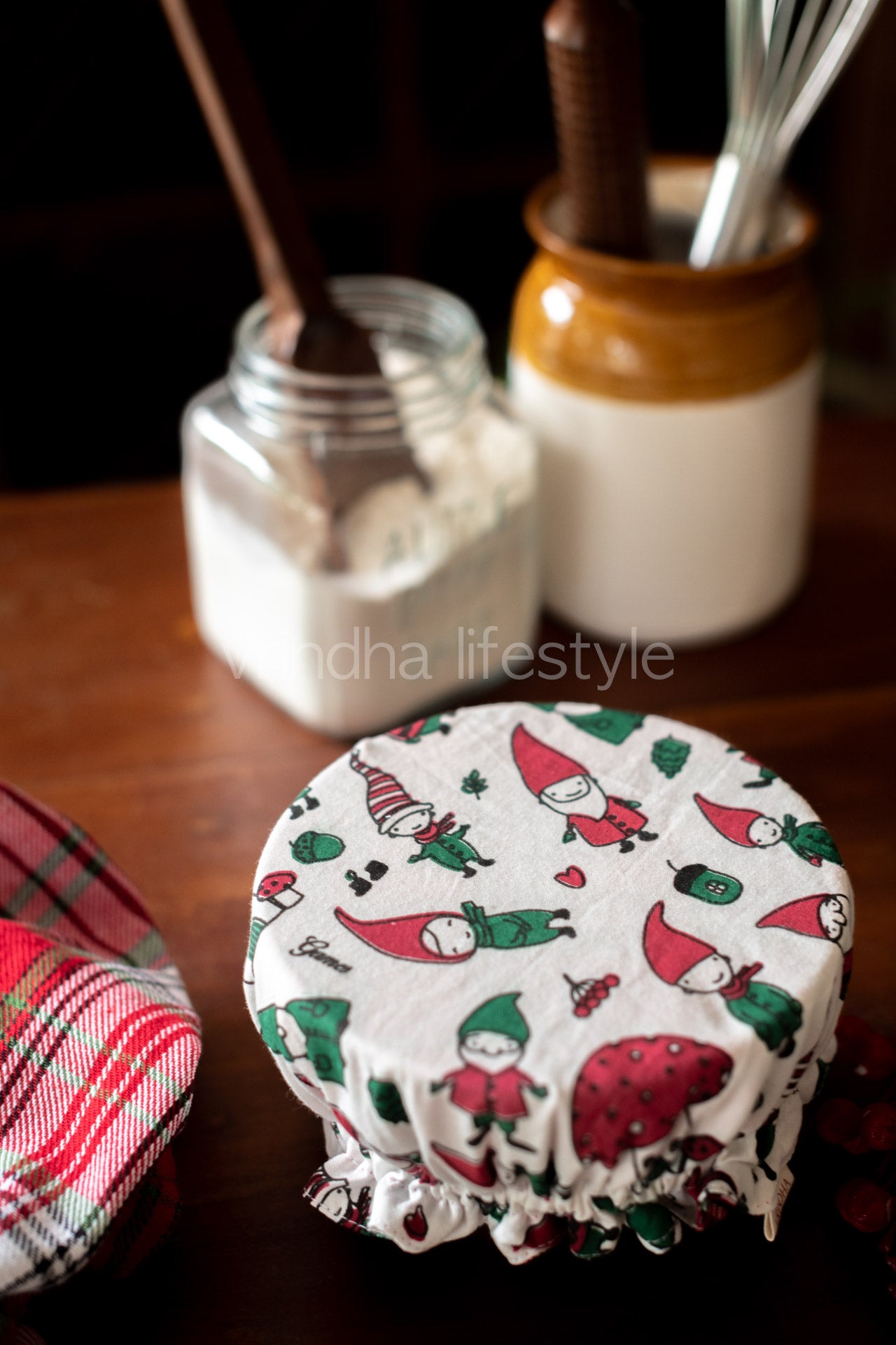 Reversible Fabric bowl covers-Set of 3 Small,Medium and Large