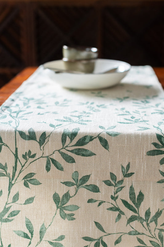 Handloom cotton Woven table runner -4/6 seater