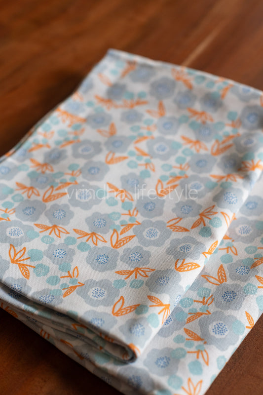 PRINTED COTTON BOLSTER COVERS-set of 2