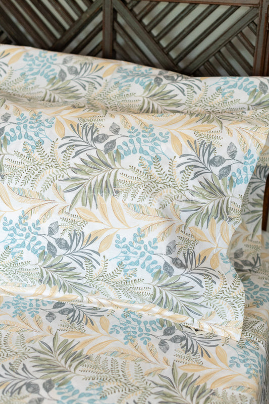 Printed percale cotton bedsheet -400 TC-Super King