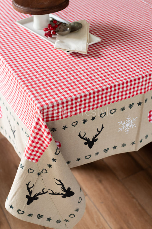 COTTON TABLE CLOTH -6/8 seater