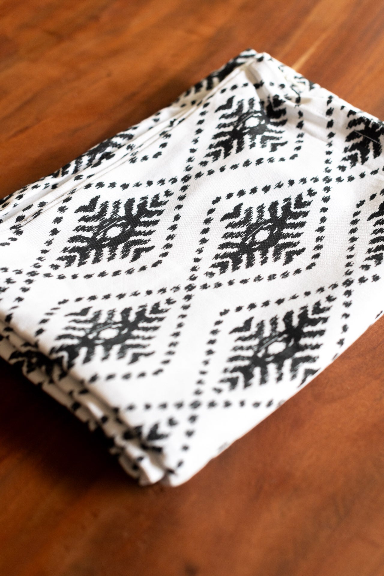 PRINTED COTTON BOLSTER COVERS-set of 2