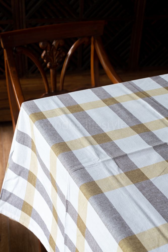 COTTON TABLE CLOTH,checks-2 to 4 seater